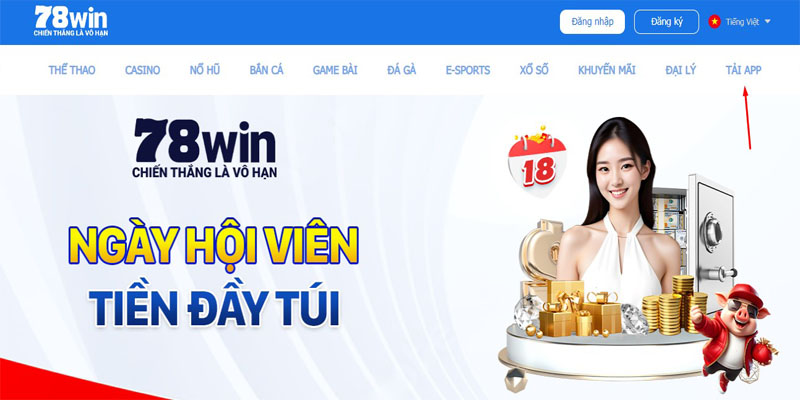 Luôn giữ đường truyền mạng ổn định để không làm gián đoạn việc tải app 78Win. 